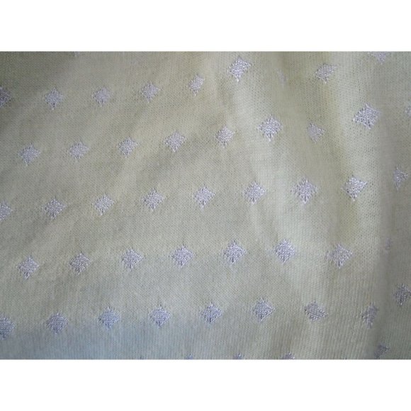 Vintage Baby Dior Layette Yellow White Drawstring Bottom Up to 13lbs USA Made - Picture 5 of 16